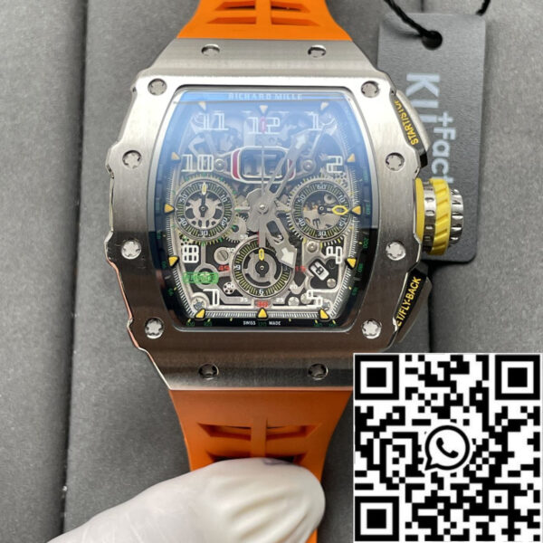 Richard Mille RM11-03 1:1 Best Edition KV Factory Orange Strap