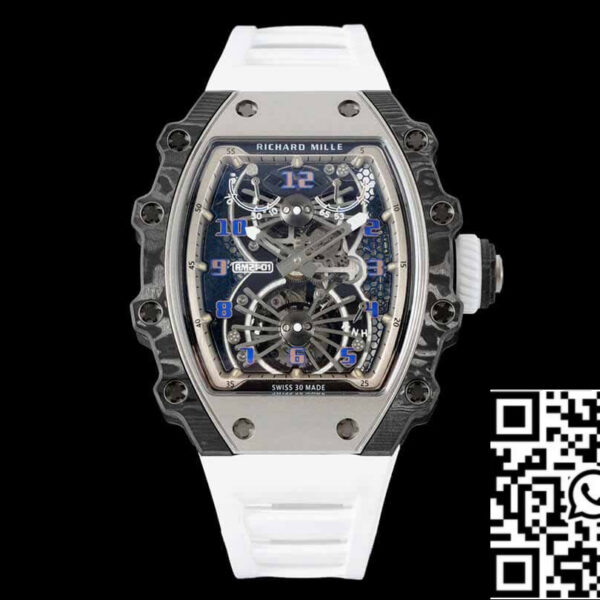 Richard Mille RM21-01 1:1 Best Edition RM Factory Tourbillon Carbon Fiber Bezel