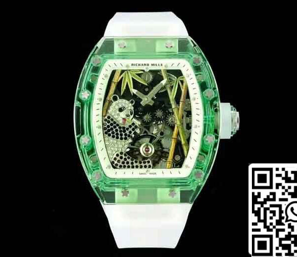 Richard Mille RM26-01 Tourbillon  Best 1:1 Edition RM Factory Green Transparent Case