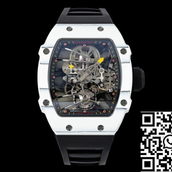 Richard Mille RM27-02 Rafael Nadal Tourbillon 1:1 Best Edition RM Factory Black Rubber Strap