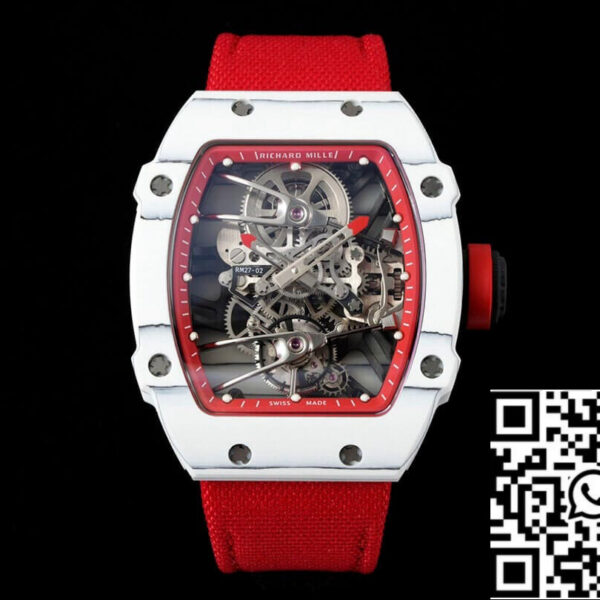 Richard Mille RM27-02 Rafael Nadal Tourbillon 1:1 Best Edition RM Factory Red Strap