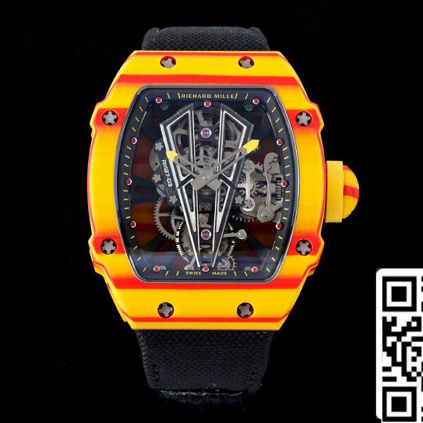 Richard Mille RM27-03 Rafael Nadal Tourbillon 1:1 Best Edition RM Factory Black Strap