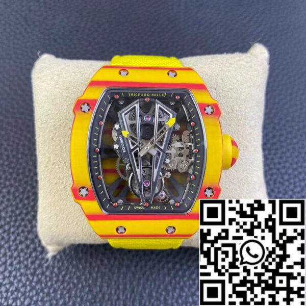 Richard Mille RM27-03 Rafael Nadal Tourbillon 1:1 Best Edition RM Factory Yellow Strap