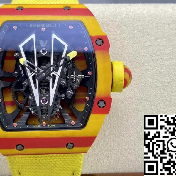 Richard Mille RM27-03 Tourbillon 1:1 Best Edition BBR Factory Yellow Strap