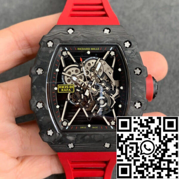 Richard Mille RM35-01 1:1 Best Edition KV Factory Red Strap