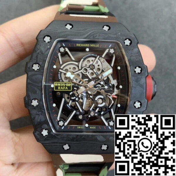 Richard Mille RM35-02 1:1 Best Edition KV Factory V3 Camouflage Strap