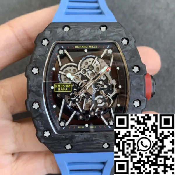 Richard Mille RM35-02 1:1 Best Edition KV Factory V3 Carbon Fiber Case