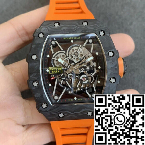 Richard Mille RM35-02 1:1 Best Edition KV Factory V3 Orange Strap
