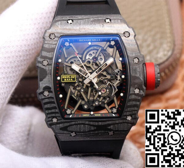 Richard Mille RM35-02 1:1 Best Edition ZF Factory Carbon Fiber Case