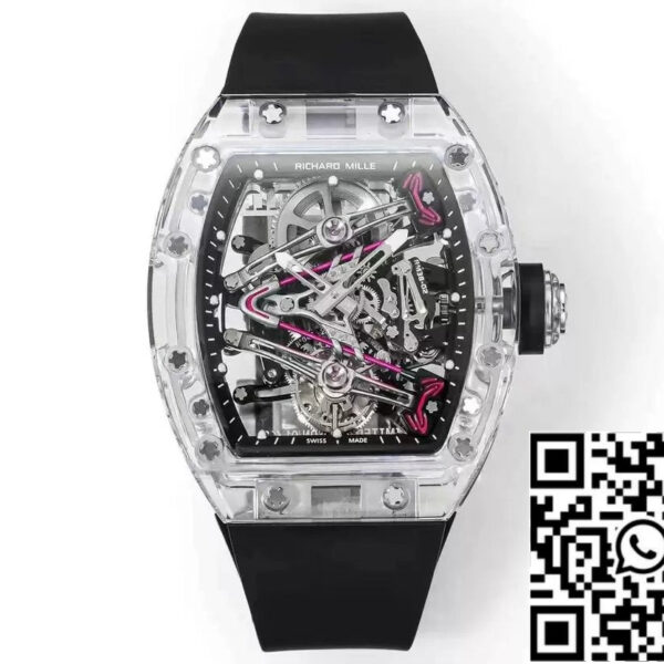 Richard Mille RM38-02 Tourbillon Movement 1:1 Best Edition RM Factory Black Rubber Strap