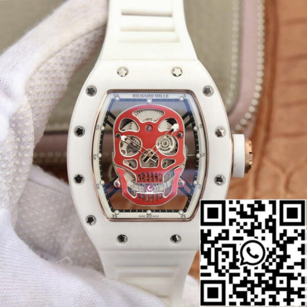 Richard Mille RM52-01 1:1 Best Edition KV Factory White Ceramic