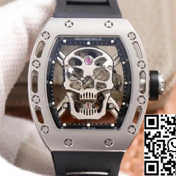 Richard Mille RM52-01 Tourbillon 1:1 Best Edition JB Factory Skull Dial