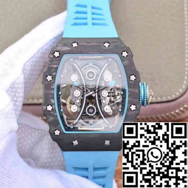 Richard Mille RM53-01 1:1 Best Edition JB Factory Black Carbon Swiss Tourbillon Movement