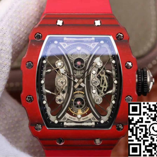 Richard Mille RM53-01 1:1 Best Edition KV Factory Red TPT Carbon Fiber
