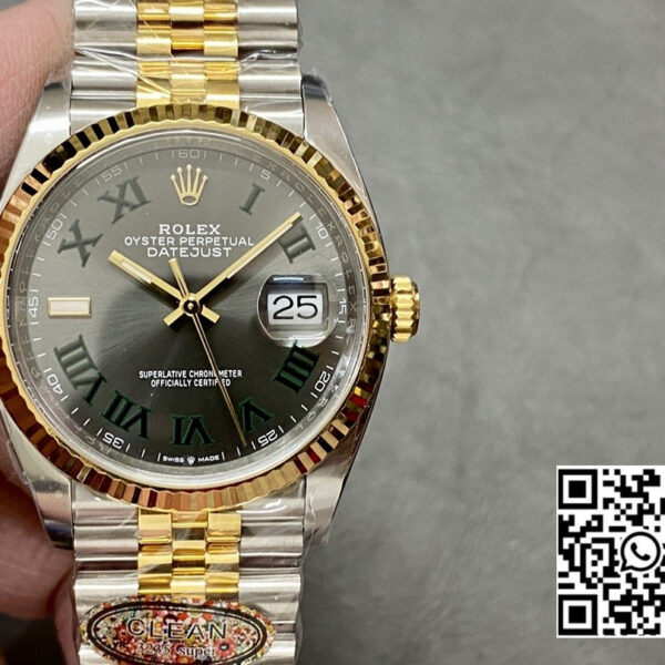 Rolex DateJust 36 126233 Clean Factory 1:1 Best Edition 904L Steel Gray Dial