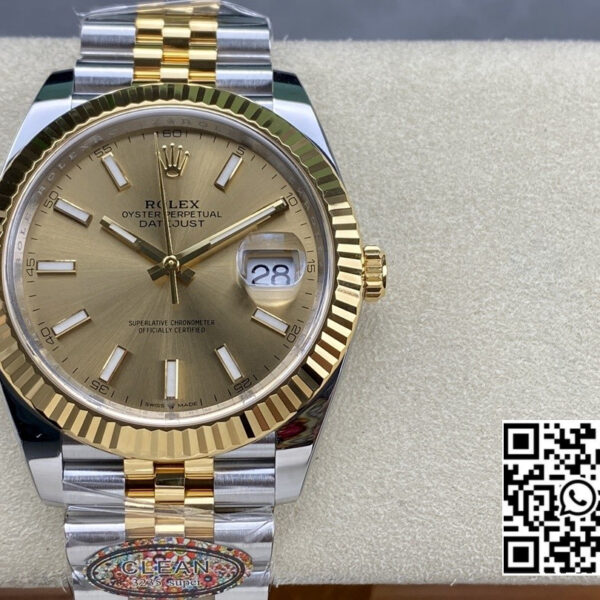 Rolex DateJust 36 126233 Clean Factory 1:1 Best Edition 904L Steel YG Sitck Dial