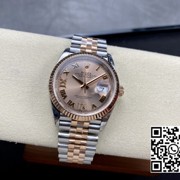 Rolex DateJust 36 SS/RG 126231 VS Factory 1:1 Best Edition 904L Steel RG Dial