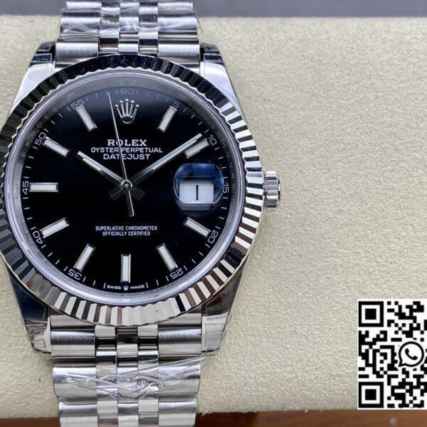 Rolex DateJust 41 126300 904L SS VS Factory 1:1 Best Edition Black Dial