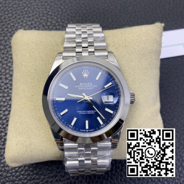 Rolex DateJust 41 126300 904L SS VS Factory 1:1 Best Edition Blue Dial