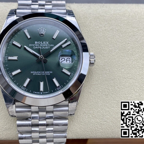 Rolex DateJust 41 126300 904L SS VS Factory 1:1 Best Edition Green Dial