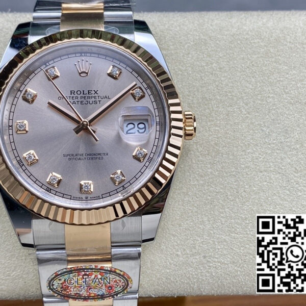 Rolex DateJust 41 126331 904L SS/RG Clean Factory 1:1 Best Edition Champagne Dial
