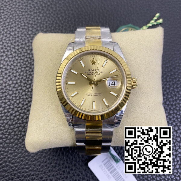 Rolex DateJust 41 126333 904L SS VS Factory 1:1 Best Edition YG Dial