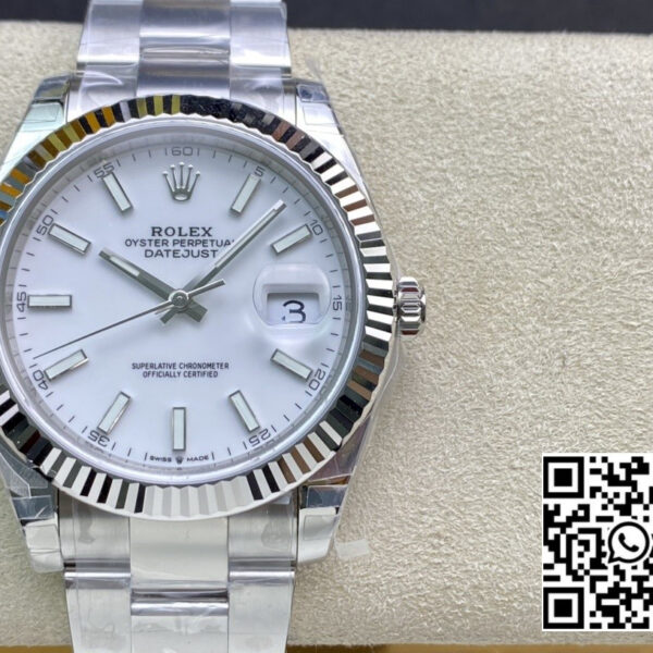 Rolex DateJust 41 126334 904L SS VS Factory 1:1 Best Edition White Dial