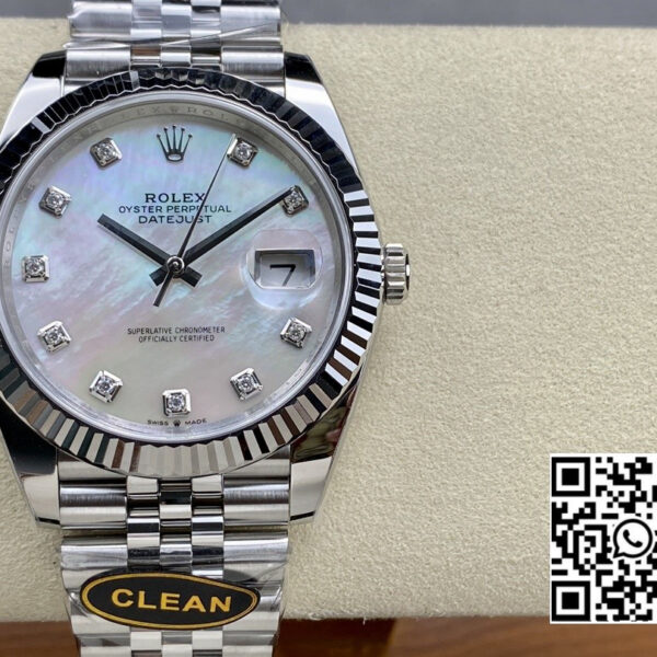 Rolex DateJust 41 126334 Clean Factory 1:1 Best Edition 904L Steel MOP Diamond Dial