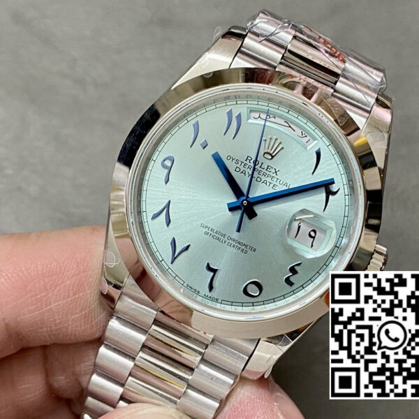 Rolex DayDate 228206 40mm GM Factory 1:1 Best Edition Ice Blue Dial