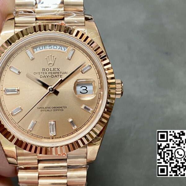 Rolex DayDate 228235 40mm RG GM Factory 1:1 Best Edition RG Dial