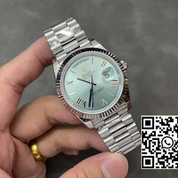 Rolex DayDate 228396 40mm GM Factory 1:1 Best Edition Ice Blue Dial