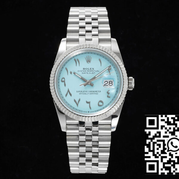 Rolex DayDate 36 SS CSF Best Edition Rome diamonds Turquoise Dial