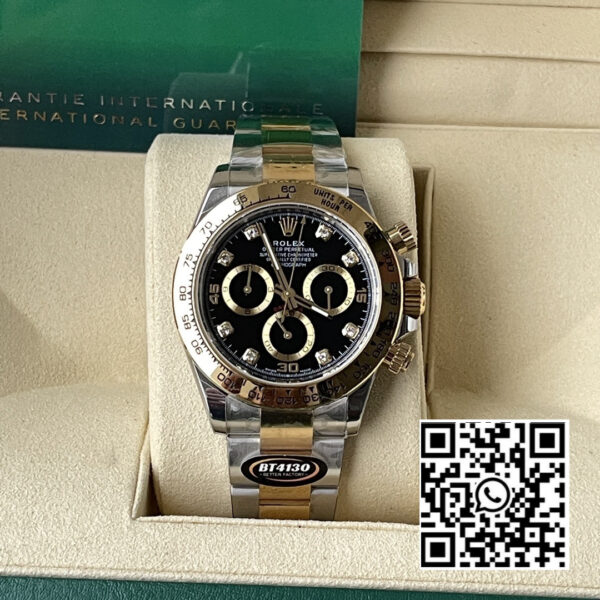 Rolex Daytona 116503 BT Factory 1:1 Best Edition 904L SS Case and Bracelet Black Diamonds Dial