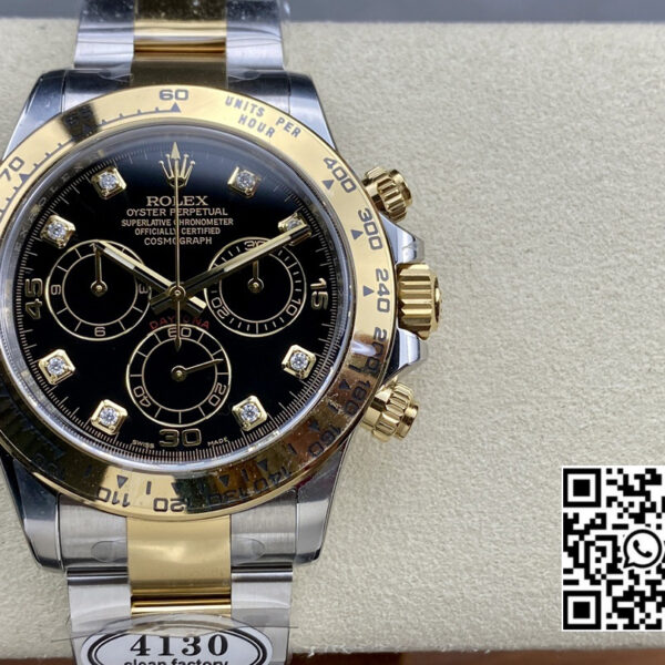 Rolex Daytona 116503 Clean Factory 1:1 Best Edition Black Diamonds Dial