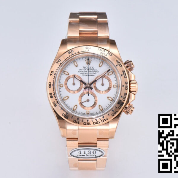 Rolex Daytona 116505 1:1 Best Edition Clean Factory White Stick Dial