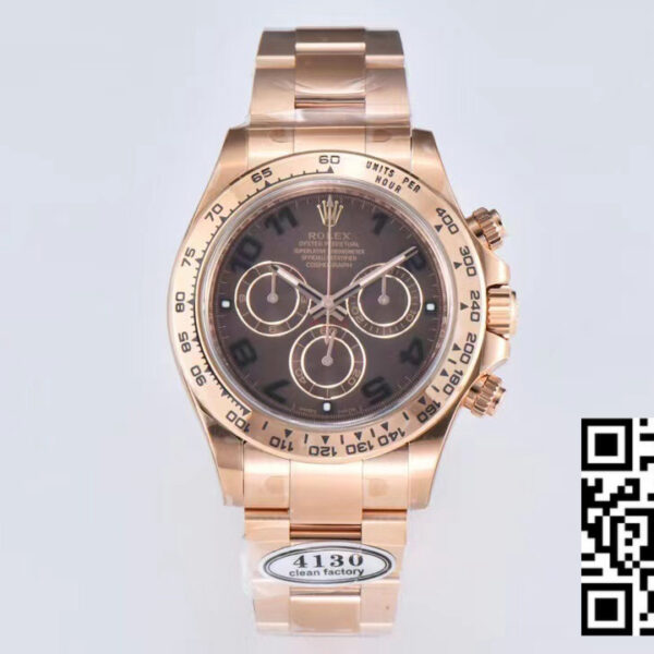 Rolex Daytona 116505 RG Clean Factory 1:1 Best Edition Brown Dial