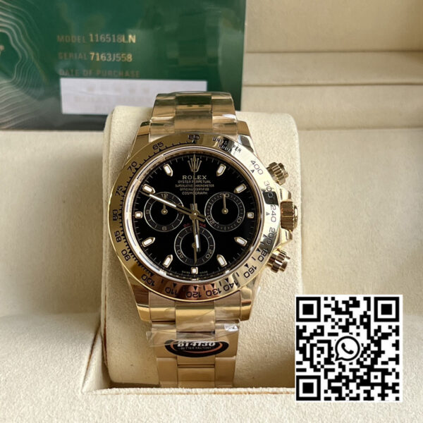 Rolex Daytona 116508 BT Factory 1:1 Best Edition Black Dial