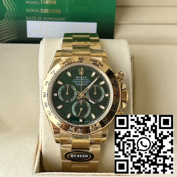 Rolex Daytona 116508 BT Factory 1:1 Best Edition Green Dial