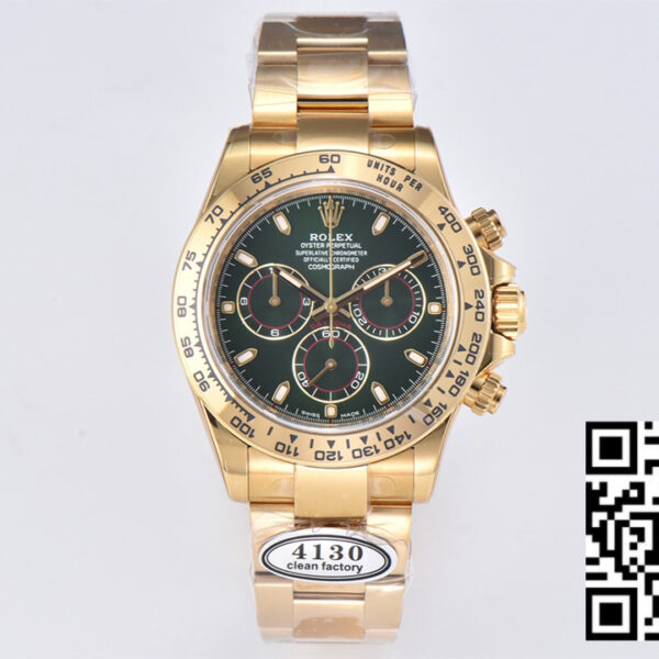 Rolex Daytona 116508 Clean Factory 1:1 Best Edition 904L Steel Green Dial