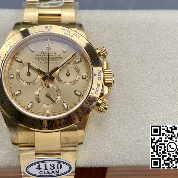 Rolex Daytona 116508 YG Clean Factory 1:1 Best Edition YG Stick Dial
