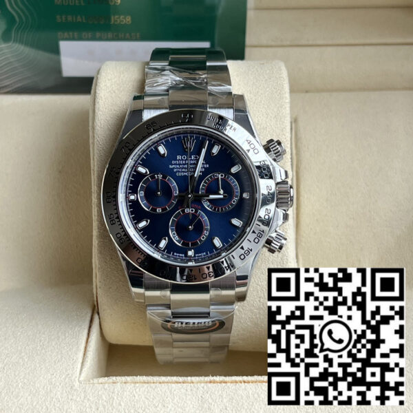 Rolex Daytona 116509 BT Factory 1:1 Best Edition 904L SS Case and Bracelet Blue Dial