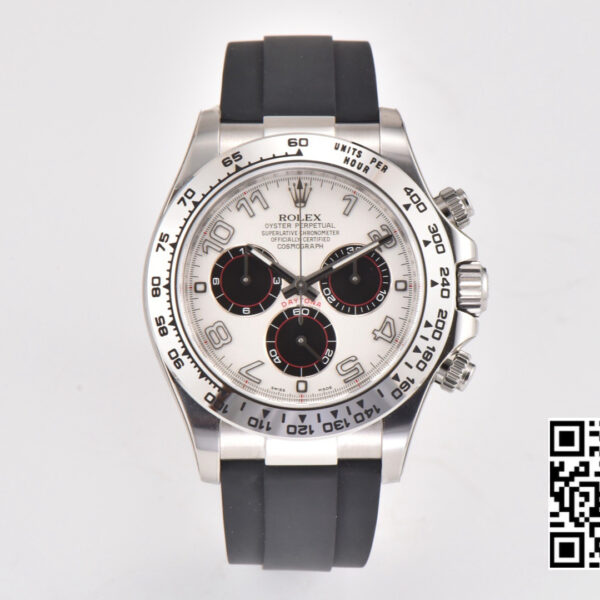 Rolex Daytona 116509 Clean Factory 1:1 Best Edition 904L SS Case White Dial