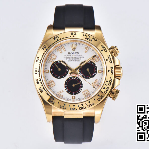 Rolex Daytona 116509 Clean Factory 1:1 Best Edition YG Case White Dial