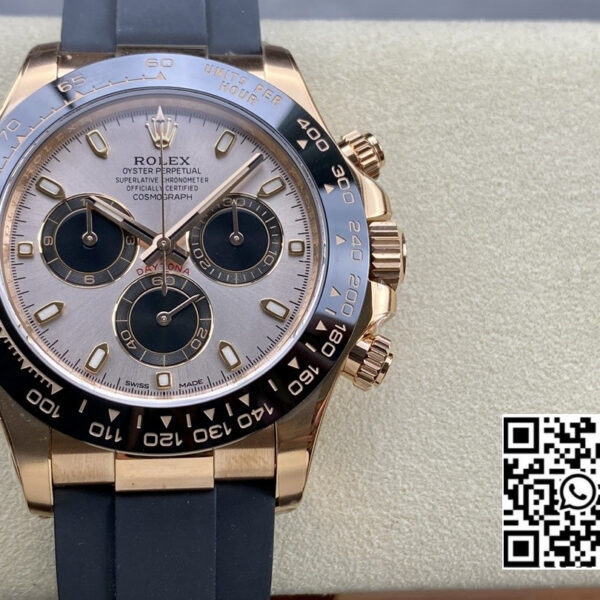 Rolex Daytona 116515 1:1 Best Edition Clean Factory Black Ceramic Bezel RG Stick Dial