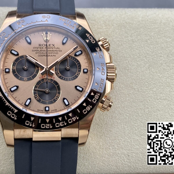 Rolex Daytona 116515 RG Clean Factory 1:1 Best Edition Black Ceramic Bezel RG Dial