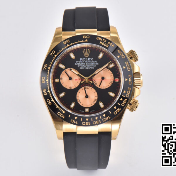 Rolex Daytona 116518 Clean Factory YG 1:1 Best Edition Black/YG Dial
