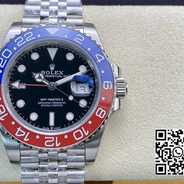 Rolex GMT-Master II 126710 BLRO 904L Steel Clean Factory 1:1 Best Edition DD3285 (New Bezel Insert)