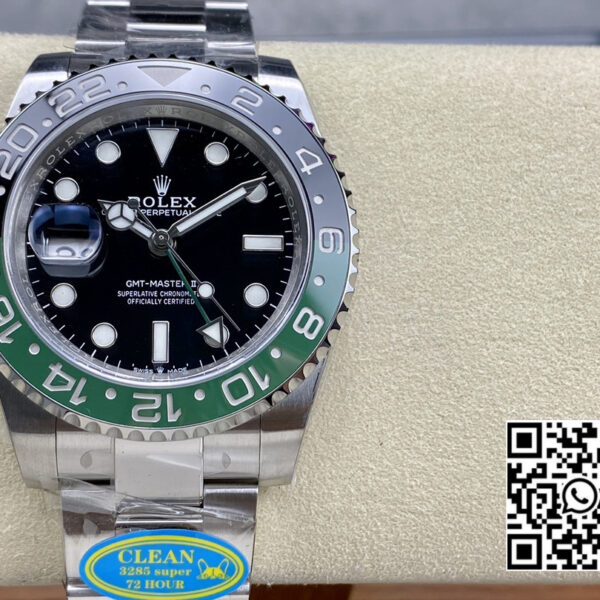 Rolex GMT Master II 126720 VTNR 904L SS Clean Factory 1:1 Best Edition on Oyster Bracelet DD3285 CHS