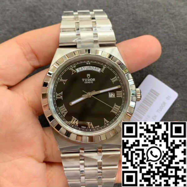 Replica Tudor Royal M28600-0003 Day Date V7 Factory Black Dial