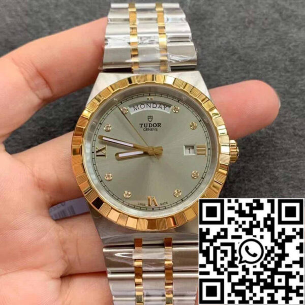 Replica Tudor Royal M28603-0002 day date V7 Factory Grey Dial